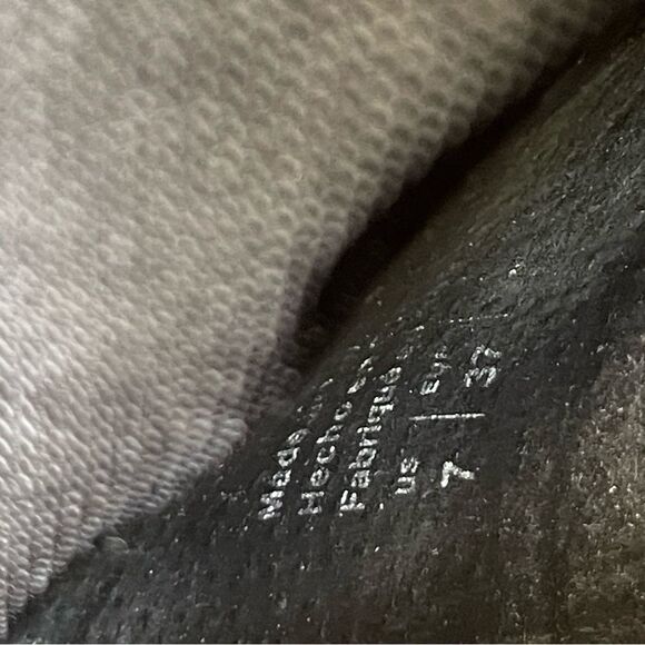 Shellys London Sz 7 Black Leather Suede Biker Moto Combat Boots Buckle Shoes - Picture 7 of 10